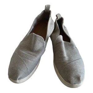 Toms Neutral Color with Sparkle Comfy Shoes - Size 9